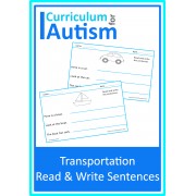 Read Write Sentences Transportation Theme Worksheets